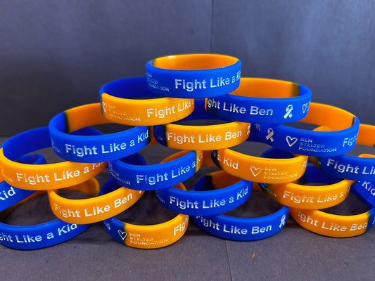(B) Ben Stelter Foundation Wristbands (Orange/Blue)